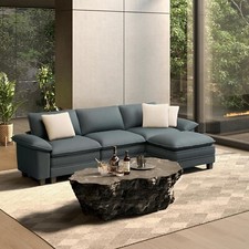 Modular Sectional Sofa Chenille Cloud Couch with Chaise and Cushion 4-Seat