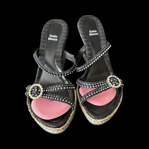 Costa Blanca Women’s Wedge Rhinestone Sandal