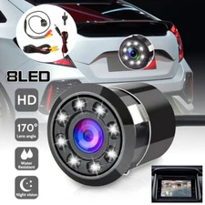 Car Rear View Backup Reverse Camera 170° CMOS 8 LED Night Vision Waterproof