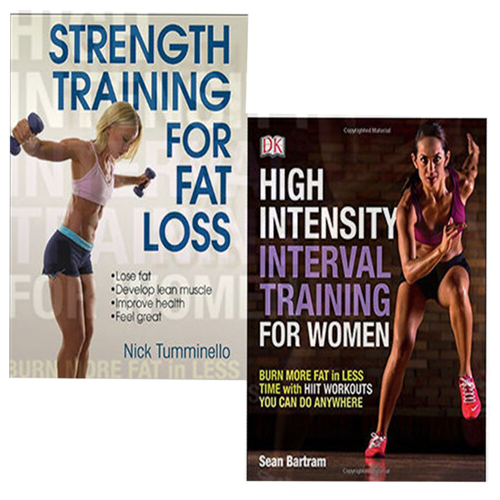 Strength Training for Fat Loss & High-Intensity Interval 2 Books Collection Set