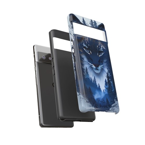 Blue Bobcat Wilderness Cat - Phone Ink Cover Case for iPhone, Galaxy, Pixel - 第 172/281 張圖片