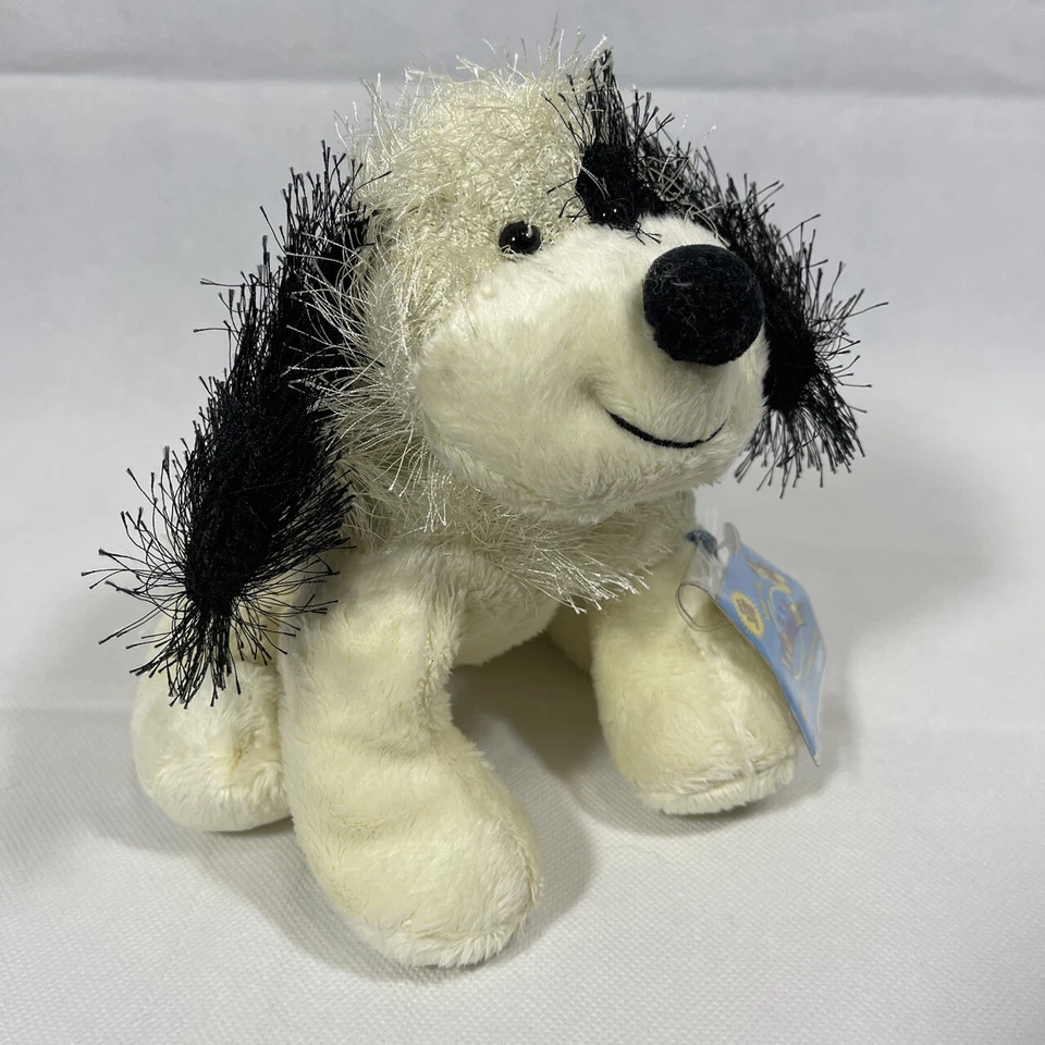 Ganz WEBKINZ BLACK & WHITE CHEEKY DOG STUFFED Plush Toy HM192 New UNUSED CODE - Image 2 of 4