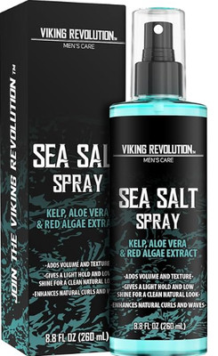 Sea Salt Spray for Hair Men - Hair Texturizing Spray with Kelp, Aloe Vera & Red