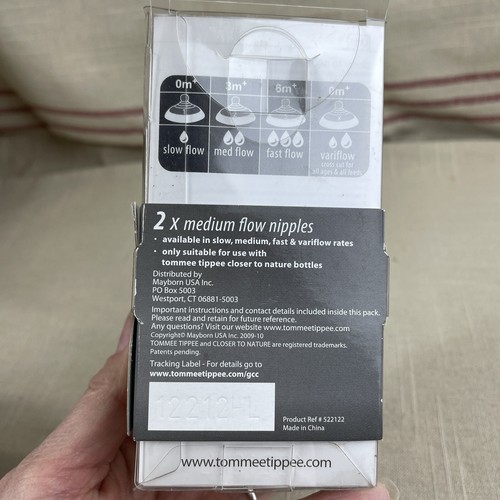 Tommee Tippee Closer To Nature 2 Medium Flow Nipples 3m+. - Picture 3 of 12