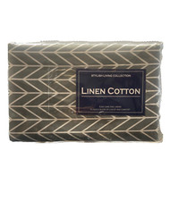 Stylish Living Collection Linen Cotton sheet set, twin Gray