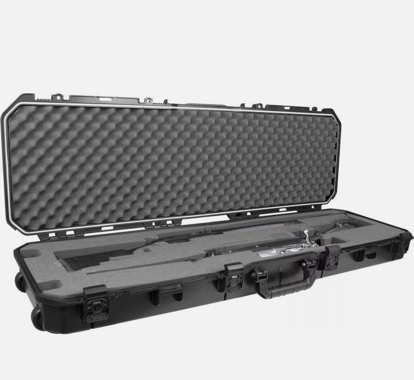 Plano PLA11852 All Weather Rifle/Shotgun Wheeled Double Case - Black Read descri