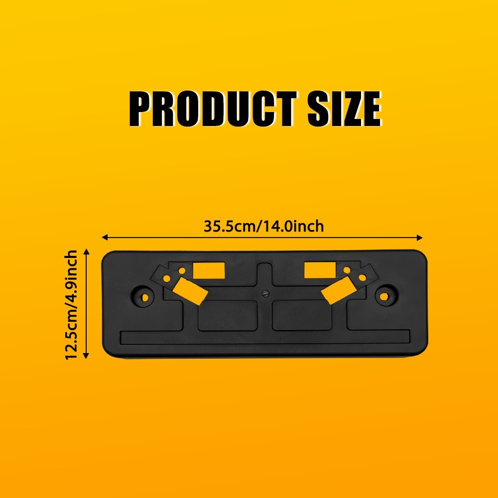 For 2017-2020 Nissan Rogue Front License Plate Holder Frame Mounting ABS Bracket