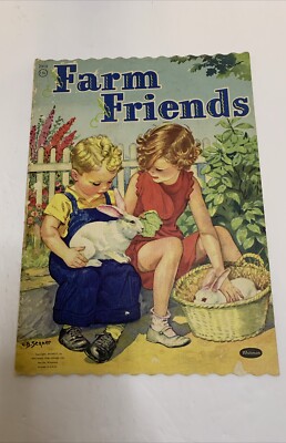 Vintage Rare 1940 s Whitman Co ''Farm Friends'' (E.B. Segner) Paperback Book