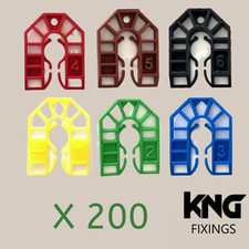 200 U shims Plastic Horseshoe Packers Light & Heavy - Window Spacer Wedges