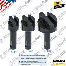 Fly Cutter Set 3/4'' To 1-1/2'' Cutting Milling Hardened 1/2" Shank US