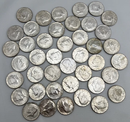 $20 Face 1966 Kennedy Half Dollar Brilliant Uncirculated 50c 40% Junk Silver