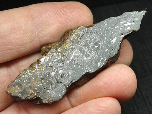 METEORITE - SLICE or END CUT - TOP QUALITY - B9-8143 - 22.47g - Metal/Half Stone