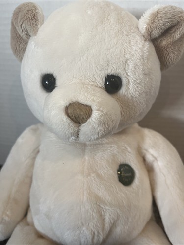 Peluche Harrods Il Mio Primo Orsacchiotto Crema Bottone Verde Peluche Coccola Giocattolo 35cm - Foto 2 di 6
