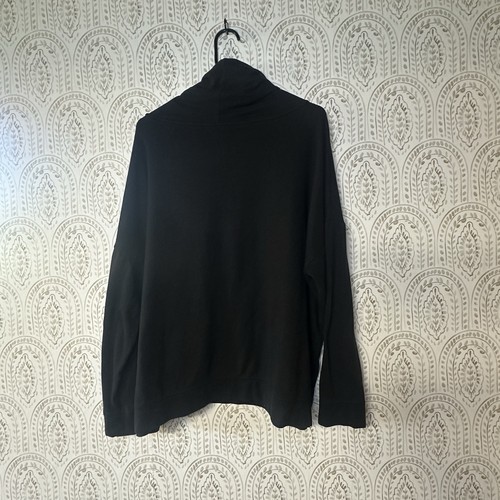 Maurices Damen Fleece Wasserfallausschnitt Weihnachtspullover schwarz & rot kariert Bäume 2x - Bild 3 von 5