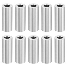 M6 Aluminum Spacers, 10 Pcs Metal Spacer Aluminum 6.2mm IDx12mm ODx30.1mm L