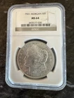 1921 $1 Morgan Silver Dollar NGC MS64