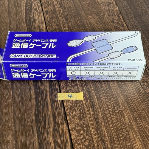Nintendo Game Boy Advance GBA OEM Link Cable AGB-005 Complete In Box CIB Japan 4 - Picture 7 of 10