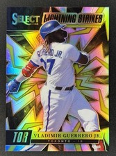 2022 Panini Select Vladimir Guerrero Jr Lightning Strike Prizm SSP Blue Jays