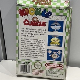 Kickle Cubicle Nintendo NES Video Game Cart PAL UK Version BOX AND CARTRIDGE.