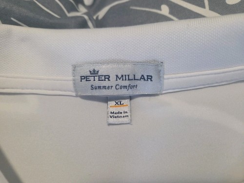 Peter Millar Summer Comfort Golf Shirt Mens XL White 121st US Open Torrey Pines - Picture 2 of 12