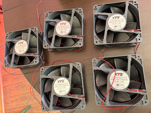Lot of 5 Industrial 24V XFX DC Brushless Cooling Fans XFS12038B24HH 120x120x38mm