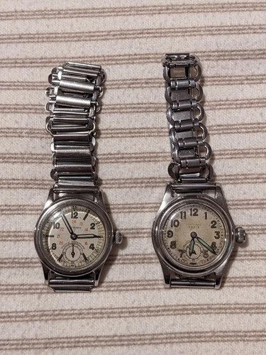 Two vintage Rolex watches-  Eatons Solar Aqua and Victory
