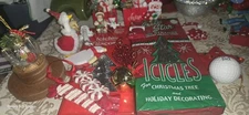 Vintage Array Of Christmas Tree Ornaments Lot of 21 Assorted Holiday Decor 