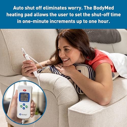 Almohadilla térmica digital BodyMed con apagado automático, almohadilla térmica para cuello y - Imagen 2 de 9