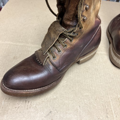 Vintage RED WING Leather Logger Boots Made in USA Size 9.5D - Picture 22 of 24