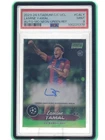 LAMINE YAMAL 2023-24 STADIUM CLUB CHROME UCL ROOKIE NEON GREEN /99 PSA 9 Q1312
