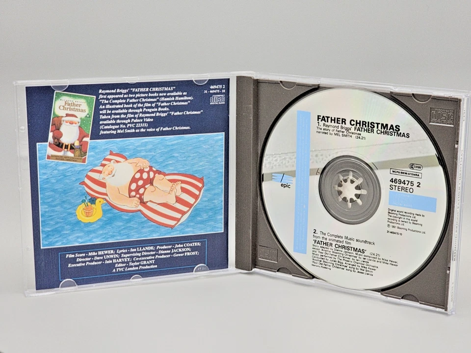 Raymond Brigg's Father Christmas CD 1991 Story Soundtrack Epic UK - Rare Foto 4 de 4