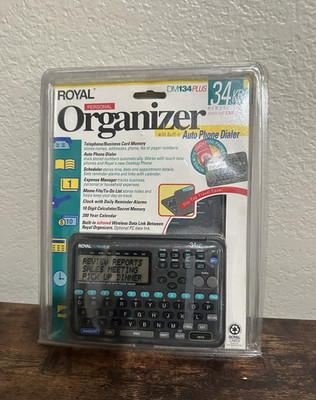 Brand New Royal DM134 Plus Personal Organizer 34KB- FREE SHIPPING -
