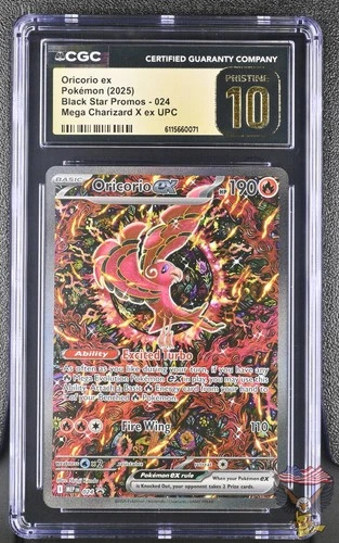 Oricorio EX 024 Mega Charizard X Upc Black Star Promos Pokemon CGC 10 Pristine
