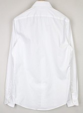 SUITSUPPLY Men's Shirt 39L/15.5L Slim Twill White Pure Cotton Formal Button-Up 