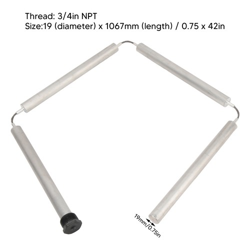 ′42in Flexible Water Heater Anode Rod 3/4in NPT Fit Magnesium Anode GD - Picture 10 of 22