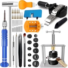 Watch Repair Kit, Watch Press Tool Set, Watch Battery Replacement Tool Kit, W...