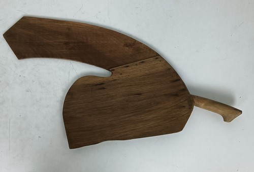 couple of antique Scutching Scutch flax knives extremely rare collector wood Eca - Picture 4 of 7