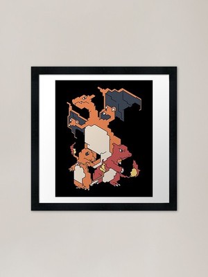 Fire Evolution Gerahmter Kunstdruck Gerahmtes Wandbild Poster Leinwanddruck Bild