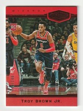 2018-19 Panini Chronicles Plates and Patches Red #396 Troy Brown Jr. RC, #/149