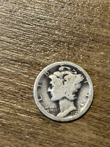 1928D Mercury Dime AG