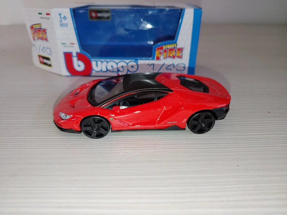 Lamborghini Centenario 1:43 Burago Bburago Modellino Auto Die Cast No Solido - Immagine 4 di 4