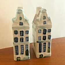 2 Amsterdam Herengracht Delftware Royal Ceramic Canal House Elesva 