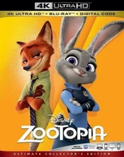Zootopia 4K UHD, Blu Ray, and Digital. New Sealed Free Shipping Inc Slipcover