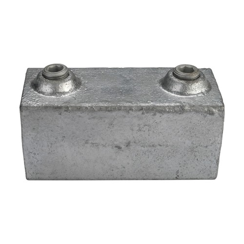 Industrial Handrail Galvanised Mild Steel Square Key Clamp Fittings Box Section - Picture 113 of 121