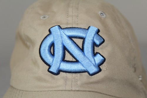 North Carolina Tar Heels Hat Cap Adjustable Strap Back Adult Khaki Faded NC Logo - Picture 12 of 12
