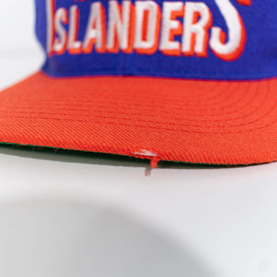 Chapéu CCM American Needle NHL New York Islanders Snap Back vintage anos 90 retrô - Imagem 4 de 4