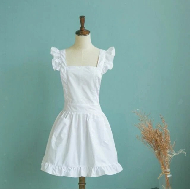 White Kitchen Aprons