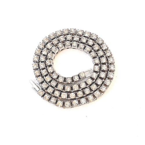 Halskette Aus Strasslegierung 5 Mm Labordiamantkette Hip-Hop- ⑱ - Bild 14 von 15