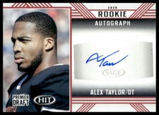 2020 SAGE HIT #A95 Alex Taylor Rookie Autographs Red South Carolina Gamecocks