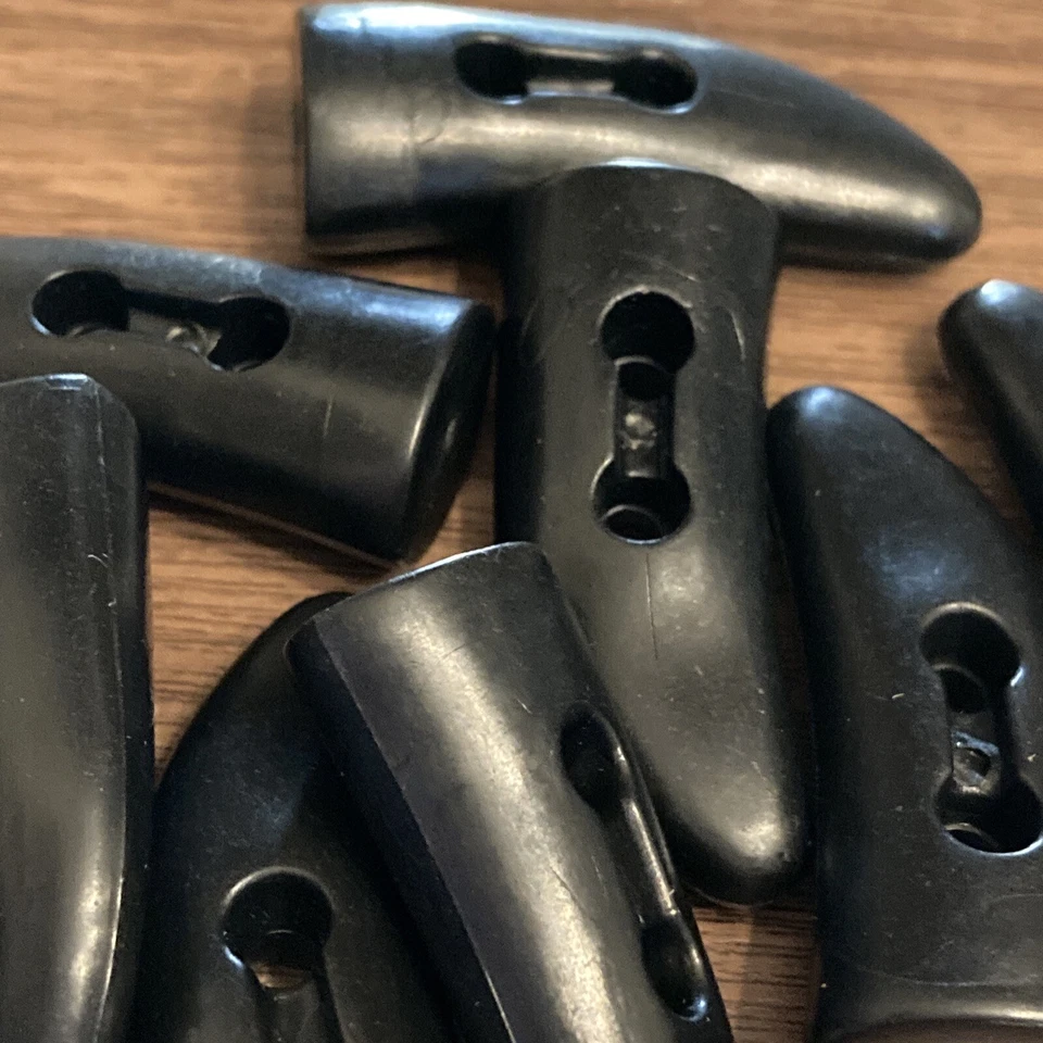 Duffle Coat Toggles 38mm Satin Black Pack Of 10 - Image 3 of 3